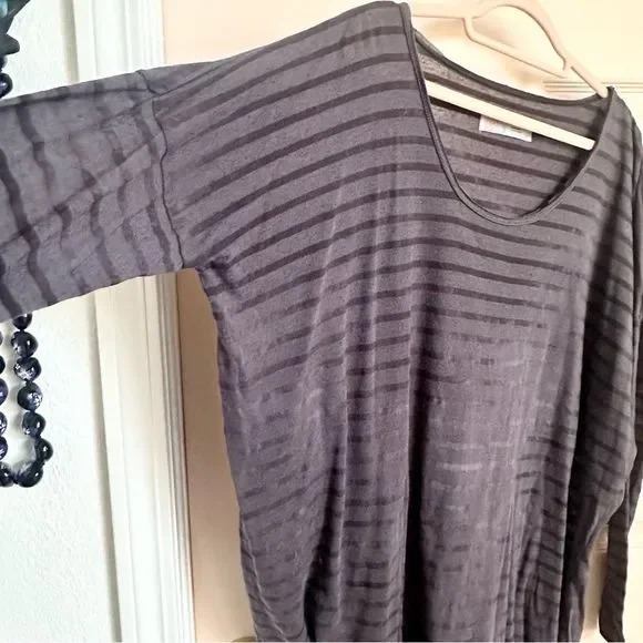 Free People Black Striped Top - Picture 4 of 4